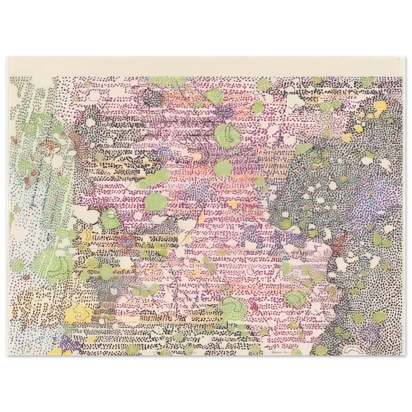 Nancy Graves - I Part of Sabine D Region, Southwest Mare Tranquilitatis from Lithographs Based on Geologic Maps of Lunar Orbiter and Apollo Landing Sites - 1972  75x100 cm / 30x40inches Fine Art Poster