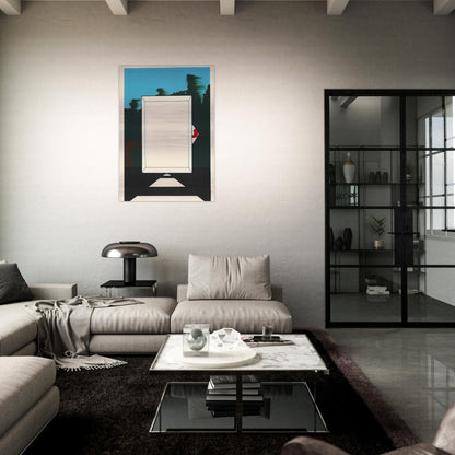 Untitled - 1966 - Allan D Arcangelo Brushed Aluminum Print - 70x100 cm / 28x40 inches | Allan D Arcangelo Aluminum Print | Allan D Arcangelo Prints