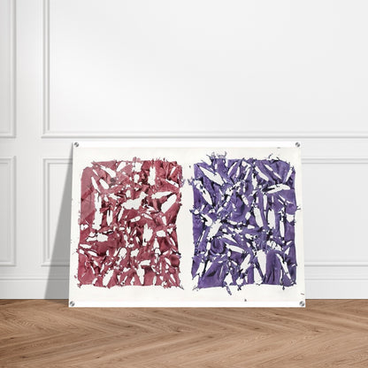 Tabula - 1981 - Simon Hantai Acrylic Print - 70x100 cm / 28x40″ inches