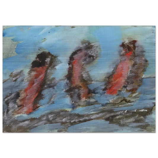 Untitled KC 505 - 1984 - Henri Michaux Brushed Aluminum Print - 70x100 cm / 28x40 inches | Henri Michaux Aluminum Print | Henri Michaux Prints