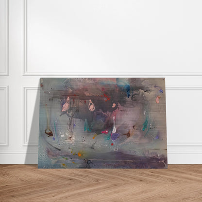 Grey Fireworks, 1982- - Helen Frankenthaler Brushed Aluminum Print - 70x100 cm / 28x40 inches | Helen Frankenthaler Aluminum Print | Helen Frankenthaler Prints