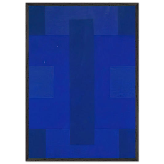 Blue Painting - 1953 - Ad Reinhardt 70x100 cm / 28x40 inches Framed Art Print – Black Wooden Frame