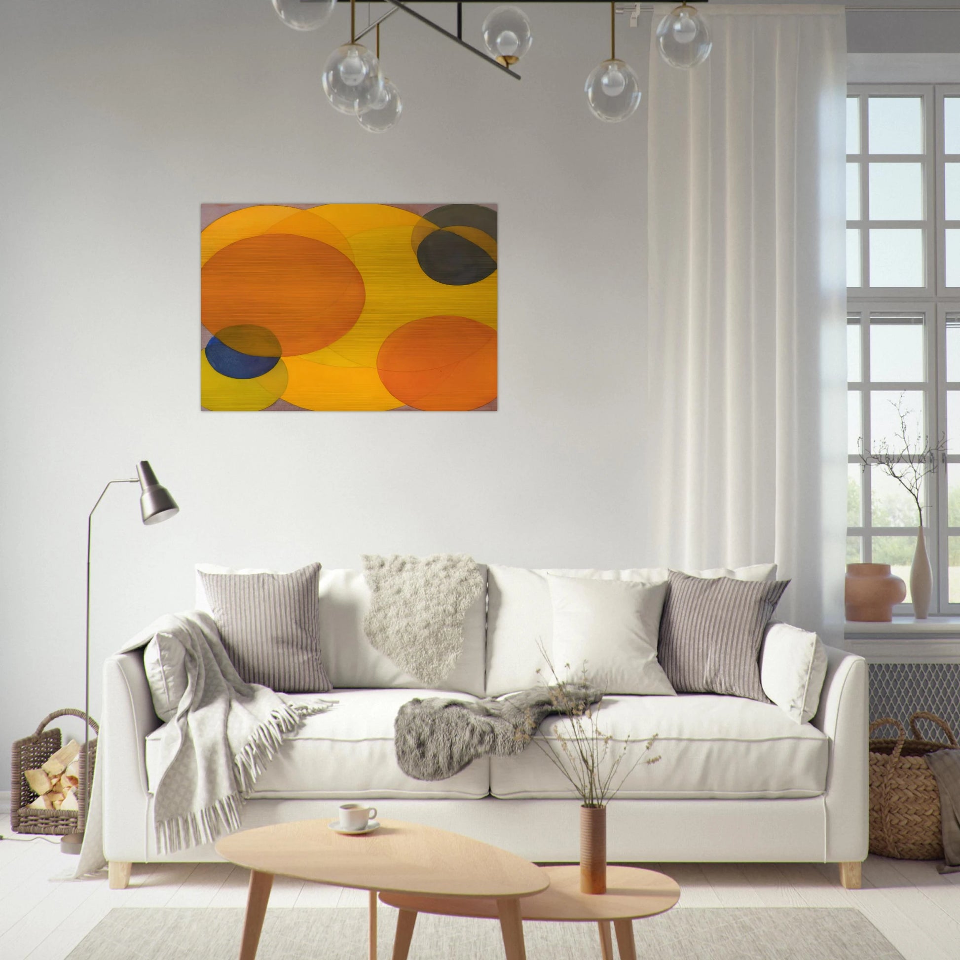 Morre XXII - Al Held Brushed Aluminum Print - 70x100 cm / 28x40 inches | Al Held Aluminum Print | Al Held Prints