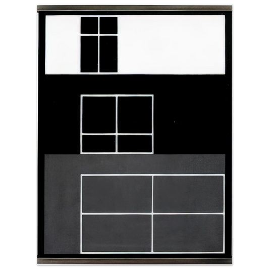 Josef Albers - INTERIOR B 1929  75x100 cm / 30x40inches Fine Art Poster