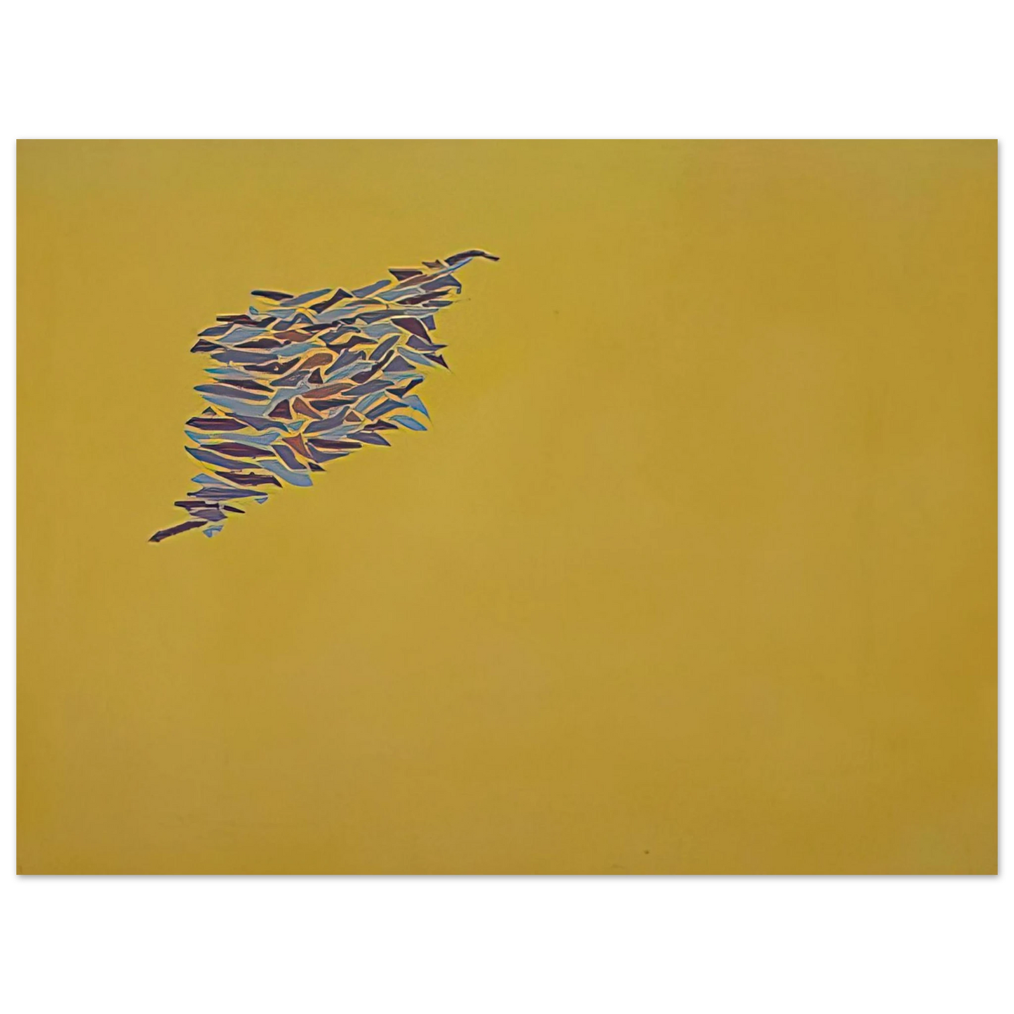 Robert Goodnough - Colors on Yellow Gold - 1973  75x100 cm / 30x40inches Fine Art Poster