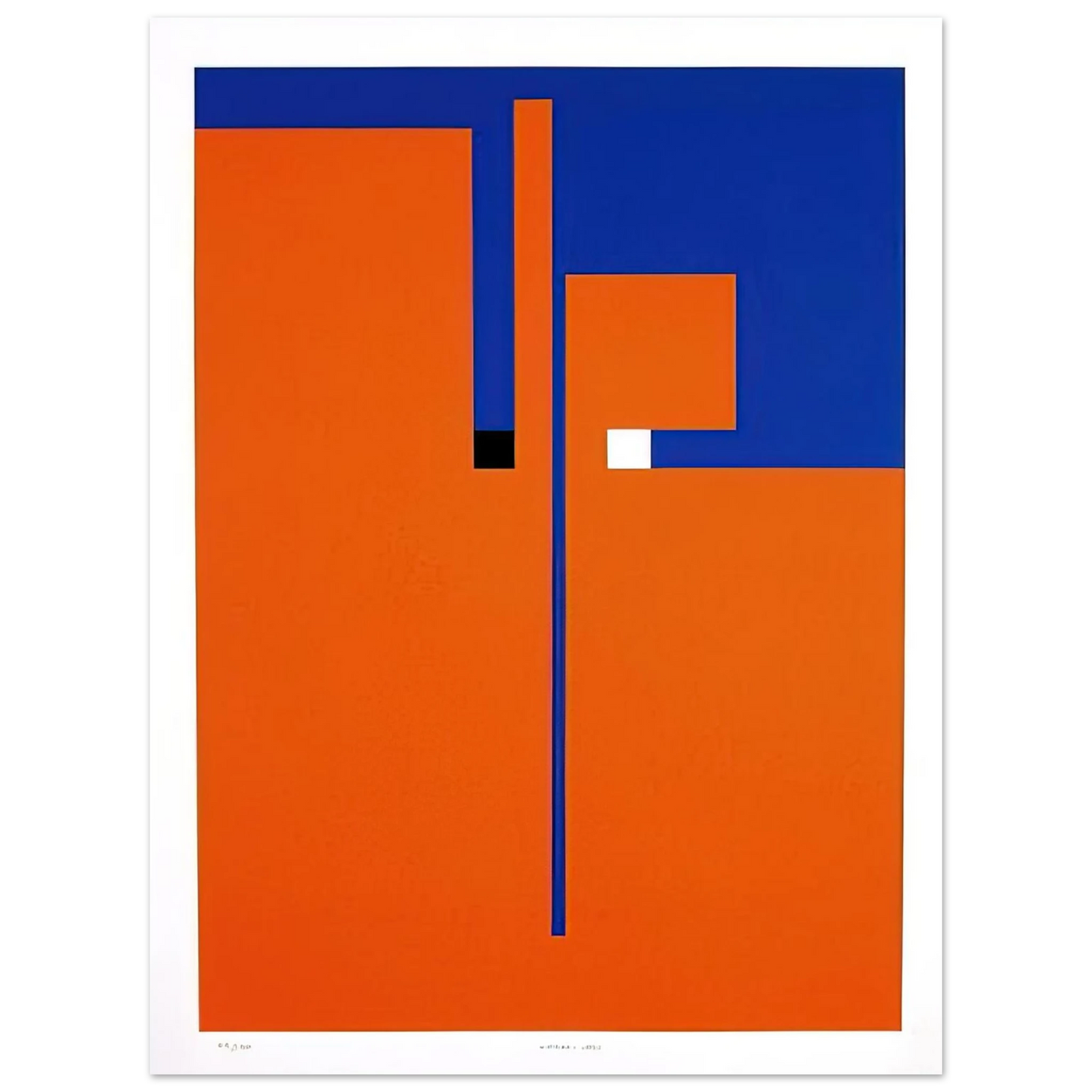 Bruno Munari - Tribute to Santomaso - Concretism  75x100 cm / 30x40inches Fine Art Poster