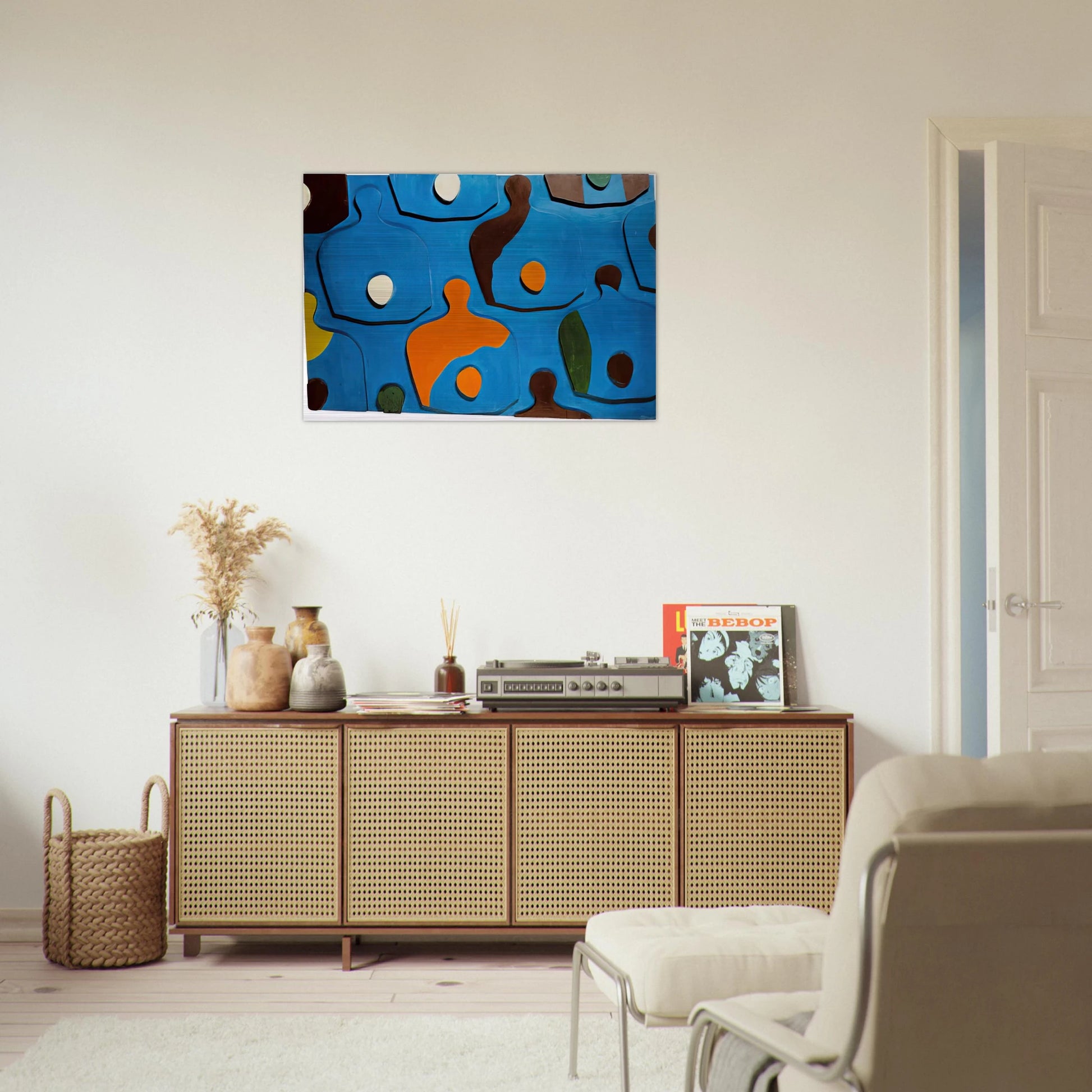 Еgg Board - Jean Arp Brushed Aluminum Print - 70x100 cm / 28x40 inches | Jean Arp Aluminum Print | Jean Arp Prints