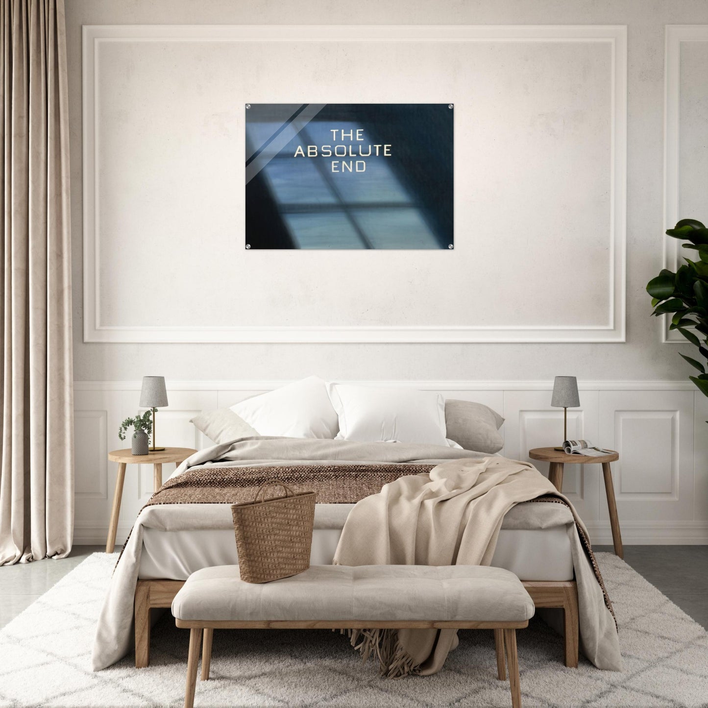 THE ABSOLUTE END 1982 - Edward Ruscha Acrylic Print - 70x100 cm / 28x40″ inches | Edward Ruscha Wall Art | Edward Ruscha Prints