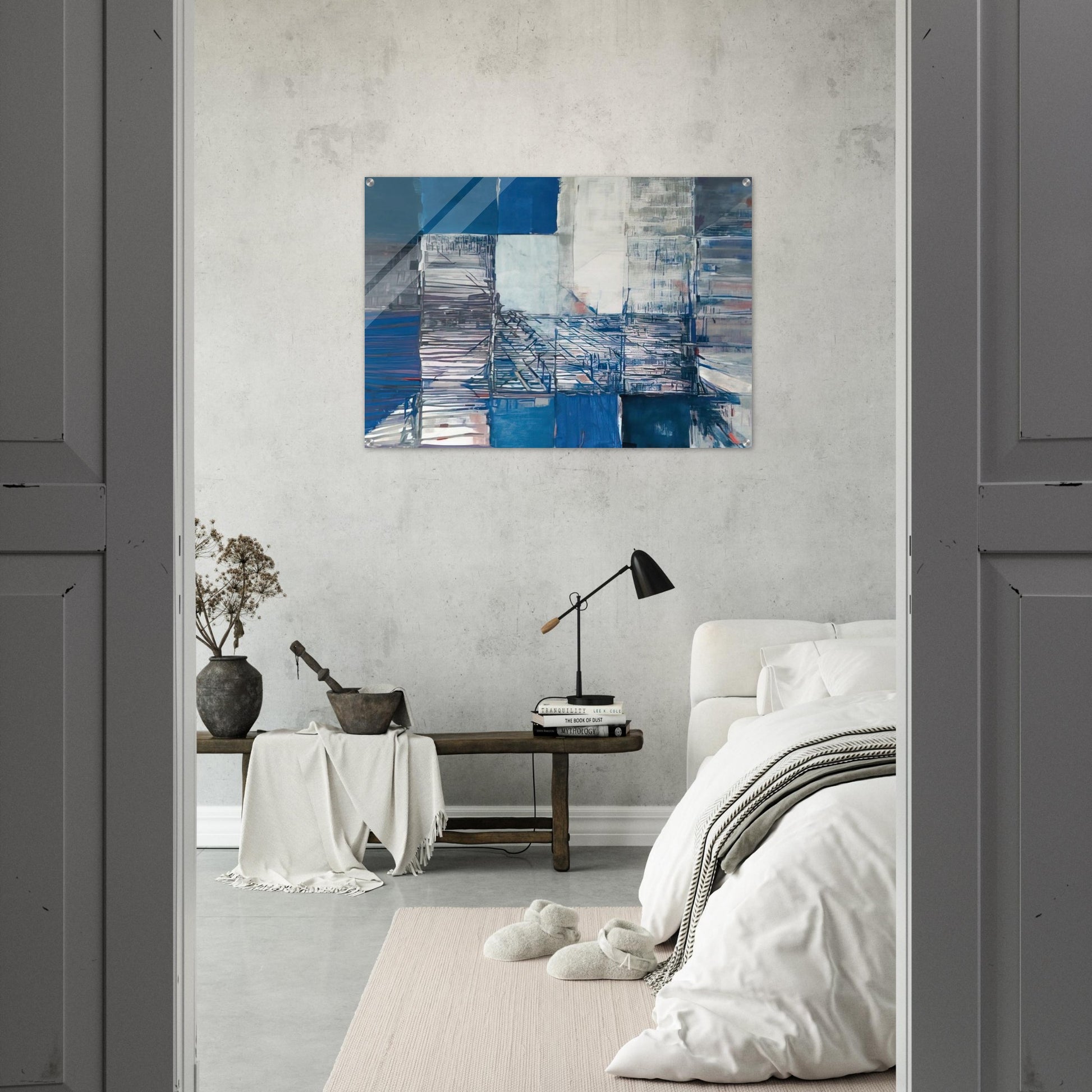 Dislocation du labyrinthe - Tachisme - Maria Helena Vieira da Silva Acrylic Print - 70x100 cm / 28x40″ inches