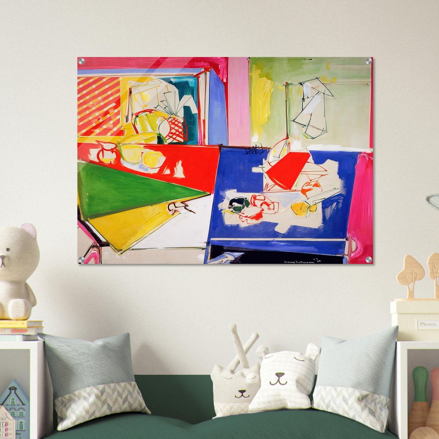 Magenta and Blue - Hans Hofmann Acrylic Print - 70x100 cm / 28x40″ inches
