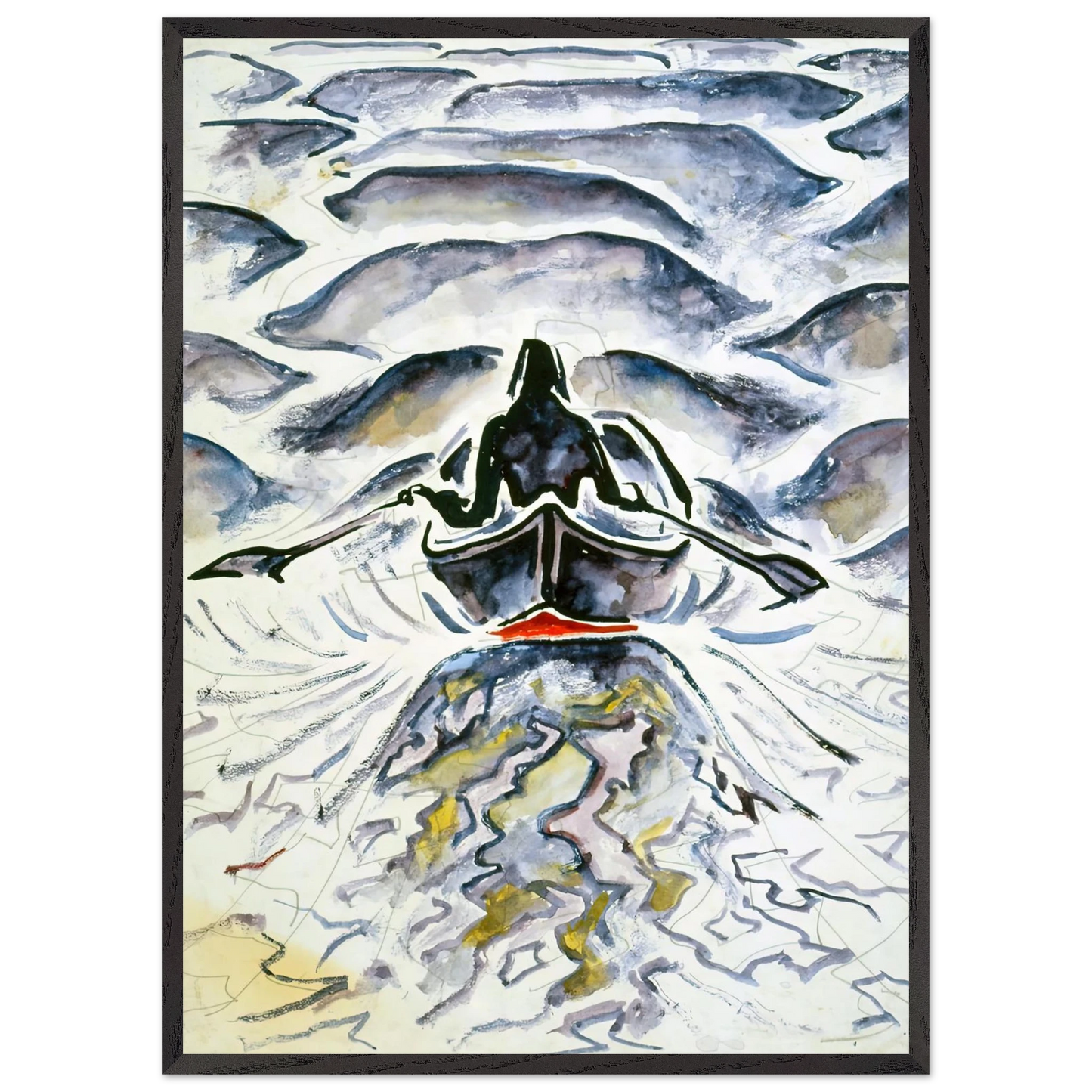 Walter Inglis Anderson - Walter Anderson Wall art - 13x18 cm / 5x7 inches - Premium Wooden Framed Poster With Fine Art Paper-canvas - Wood frame