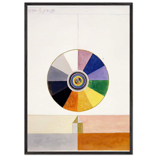 SERIES VII NO 7D 1920 - Hilma af Klint 70x100 cm / 28x40 inches Framed Art Print – Black Wooden Frame