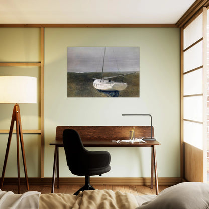 BELOW DOVER 1950 - Andrew Wyeth Brushed Aluminum Print - 70x100 cm / 28x40 inches | Andrew Wyeth Aluminum Print | Andrew Wyeth Prints