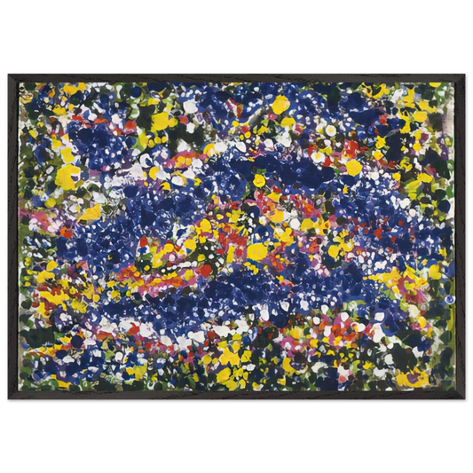 Bird in the Spring - Richard Pousette-Dart 70x100 cm / 28x40 inches Framed Art Print – Black Wooden Frame