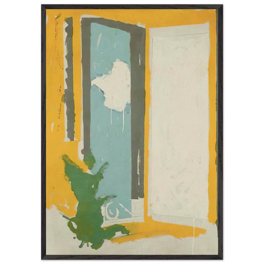 Interno  Esterno - 1976 - Mario Schifano 70x100 cm / 28x40 inches Framed Art Print – Black Wooden Frame