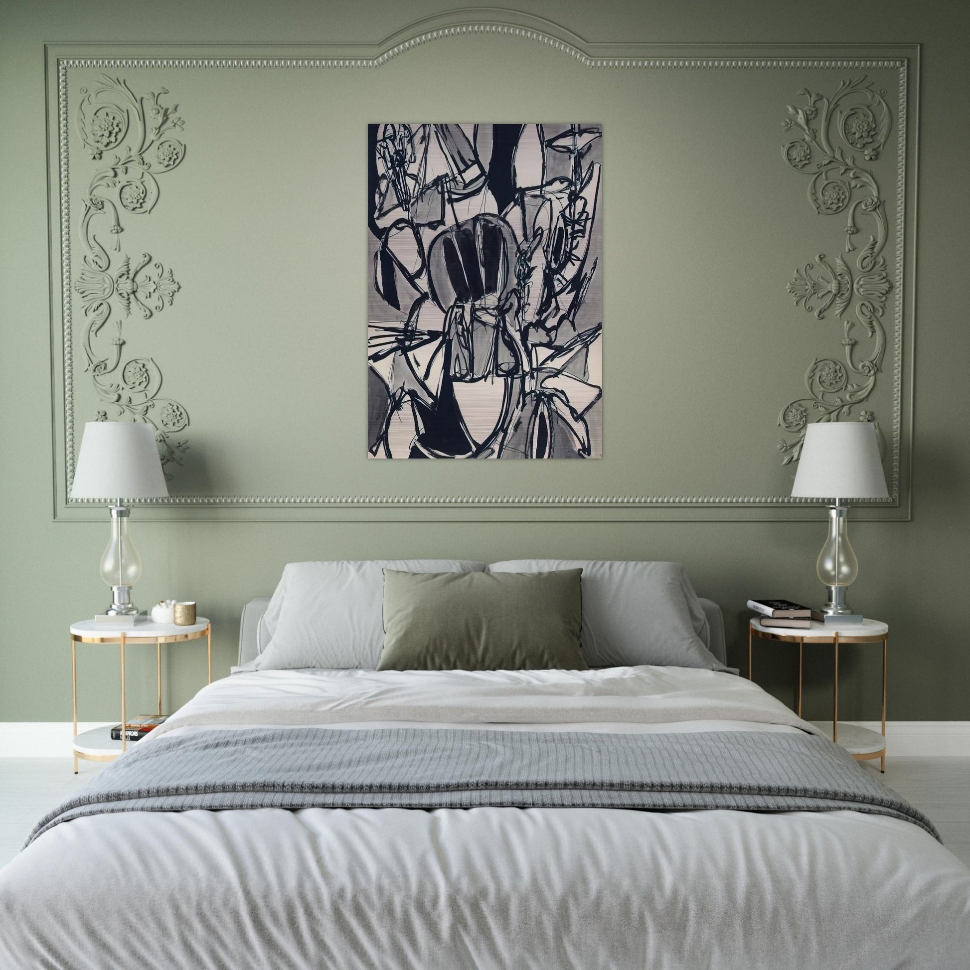 Bird Land - 1952 - Gene Davis Brushed Aluminum Print - 70x100 cm / 28x40 inches | Gene Davis Aluminum Print | Gene Davis Prints