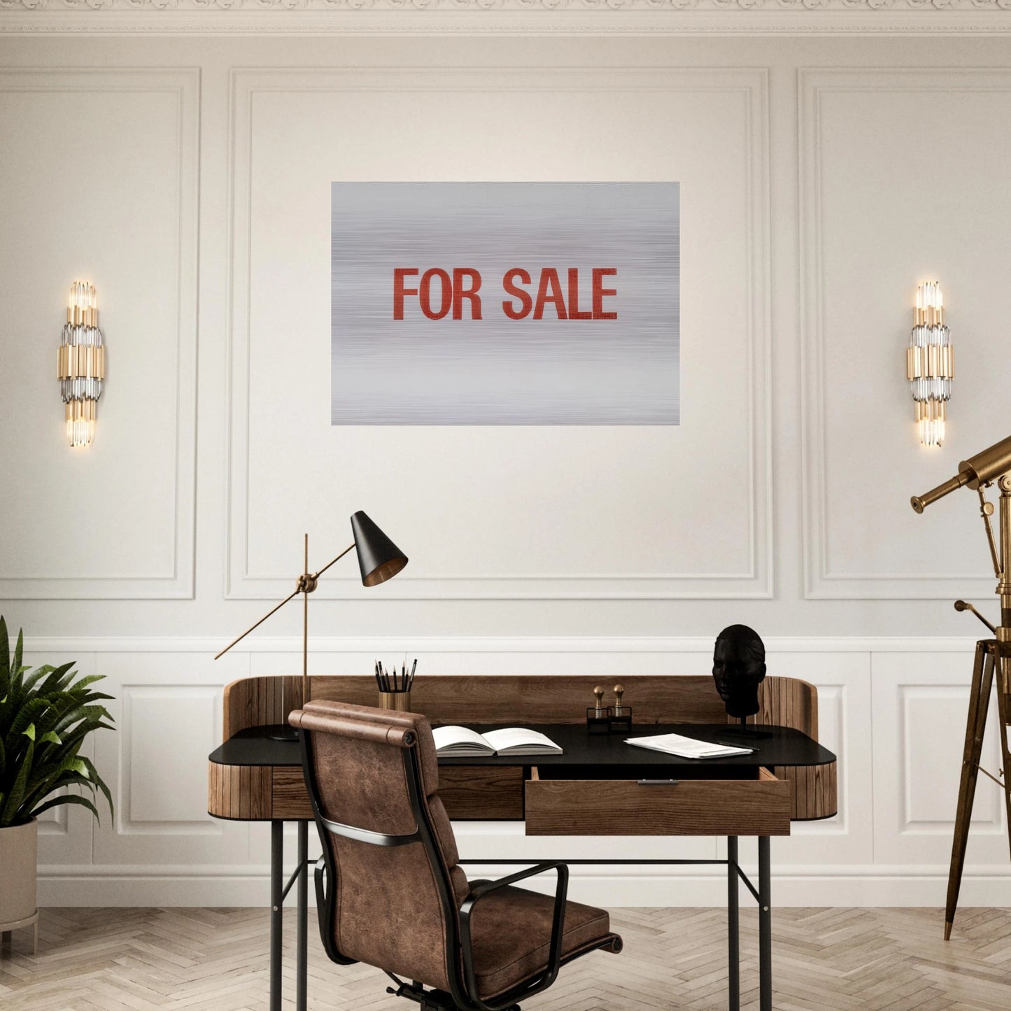 For Sale - 1962 - Billy Apple Brushed Aluminum Print - 70x100 cm / 28x40 inches | Billy Apple Aluminum Print | Billy Apple Prints
