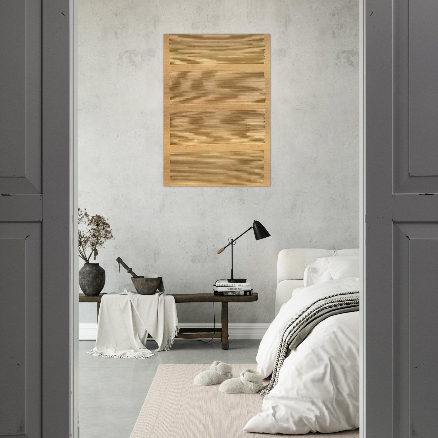Morning Star - Agnes Martin Brushed Aluminum Print - 70x100 cm / 28x40 inches | Agnes Martin Aluminum Print | Agnes Martin Prints