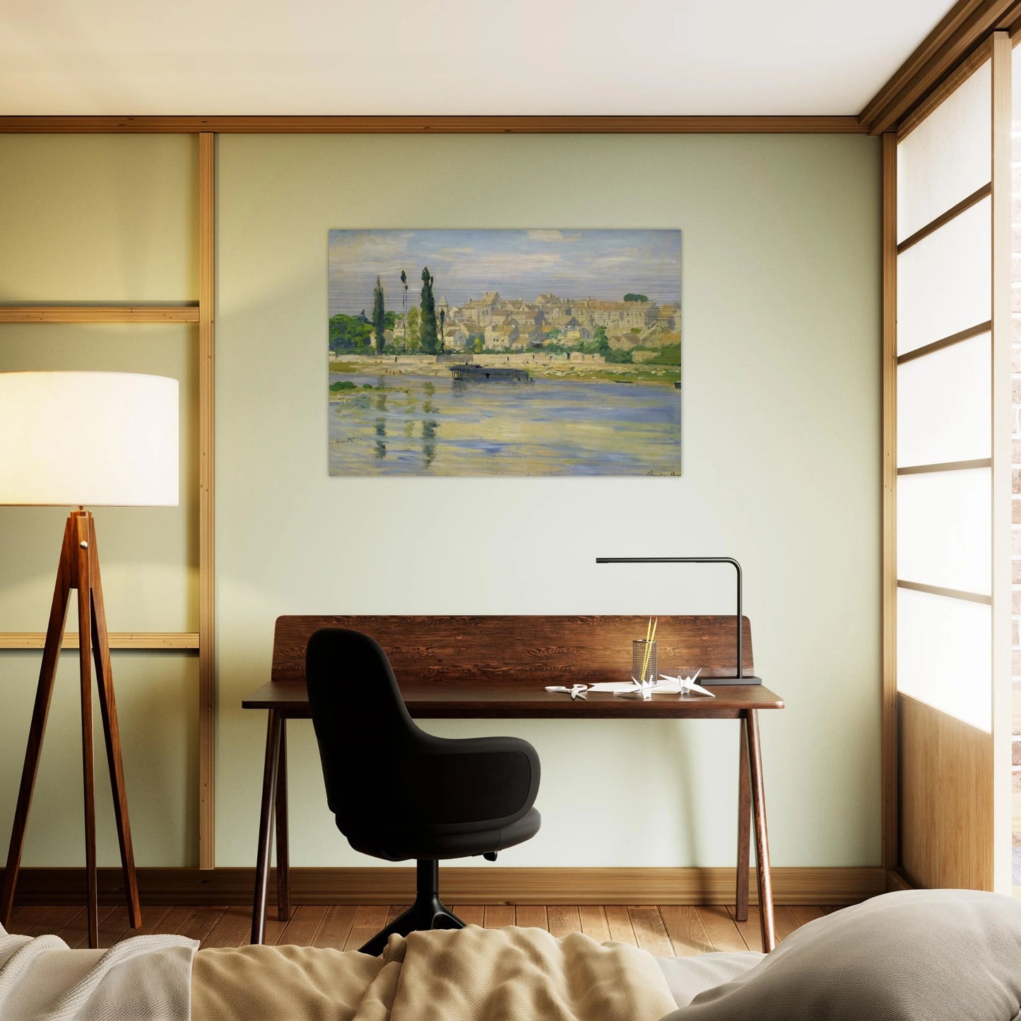 Carrieres-Saint-Denis - claude monet Brushed Aluminum Print - 70x100 cm / 28x40 inches | claude monet Aluminum Print | claude monet Prints