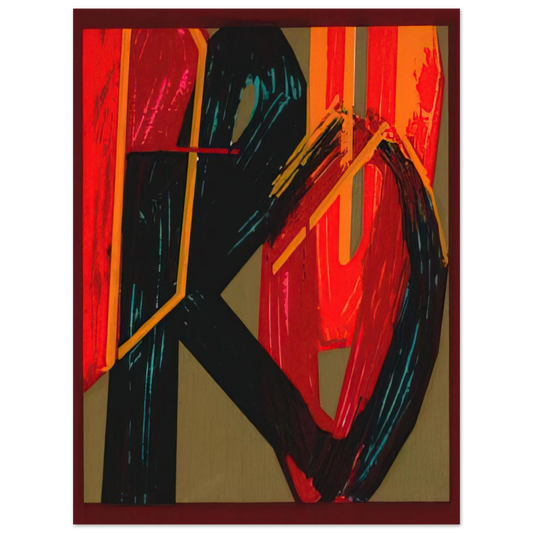 Joao Vieira - unknowntitle - Lettrism  75x100 cm / 30x40inches Fine Art Poster
