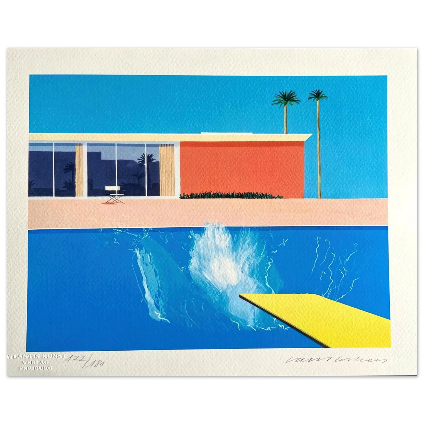David Hockney - David Hockney Wall art - A3 (29.7 x 42  cm) - Premium Wooden Framed Poster With Fine Art Paper-canvas - Wood frame