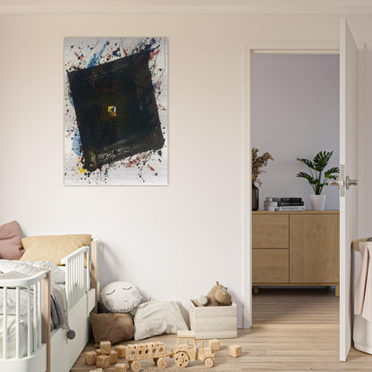 Dark and Fast - Sam Francis Brushed Aluminum Print - 70x100 cm / 28x40 inches | Sam Francis Aluminum Print | Sam Francis Prints