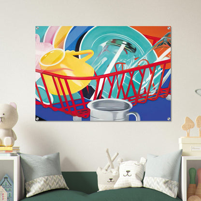 Dishes - James Rosenquist Acrylic Print - 70x100 cm / 28x40″ inches