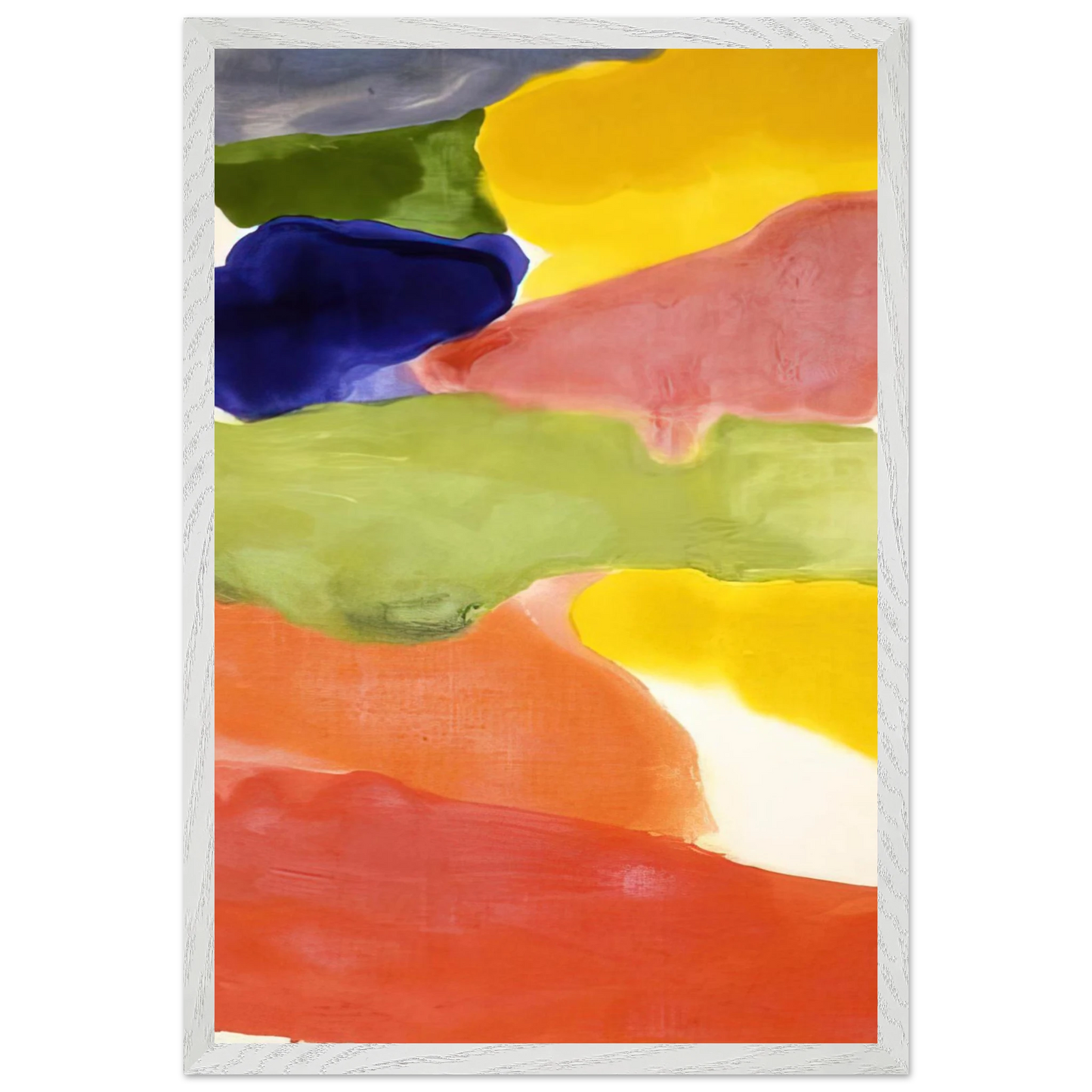 Helen Frankenthaler - Tutti-Fruitti - 1966 Wall art - 50x70 cm / 20x28 inches - Premium Wooden Framed Poster With Fine Art Paper-canvas - Wood frame