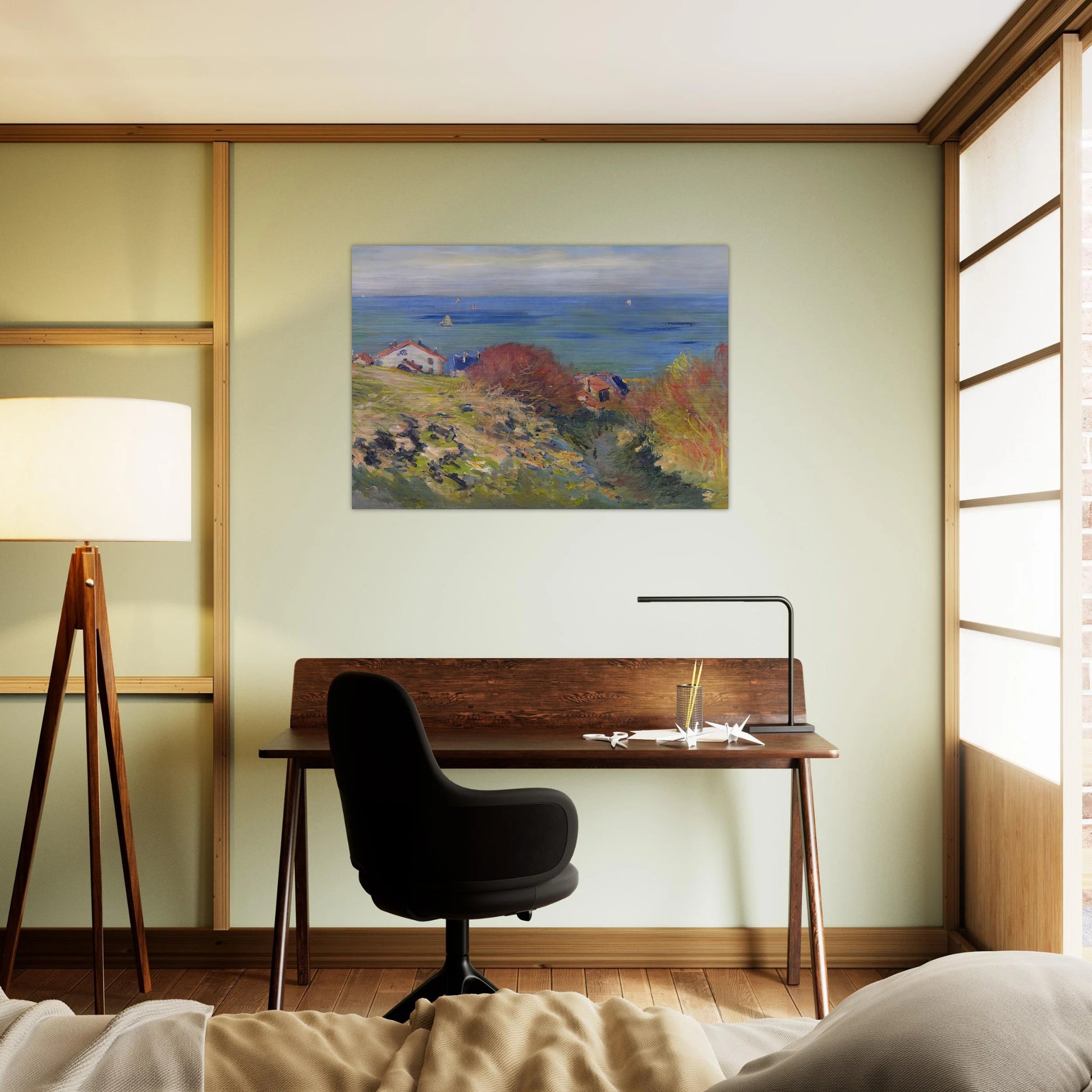 Pourville - claude monet Brushed Aluminum Print - 70x100 cm / 28x40 inches | claude monet Aluminum Print | claude monet Prints