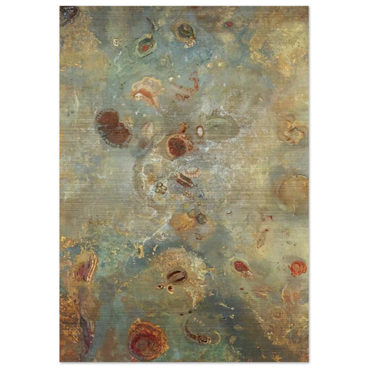 UNDERWATER VISION 1910 - Odilon Redon Brushed Aluminum Print - 70x100 cm / 28x40 inches | Odilon Redon Aluminum Print | Odilon Redon Prints