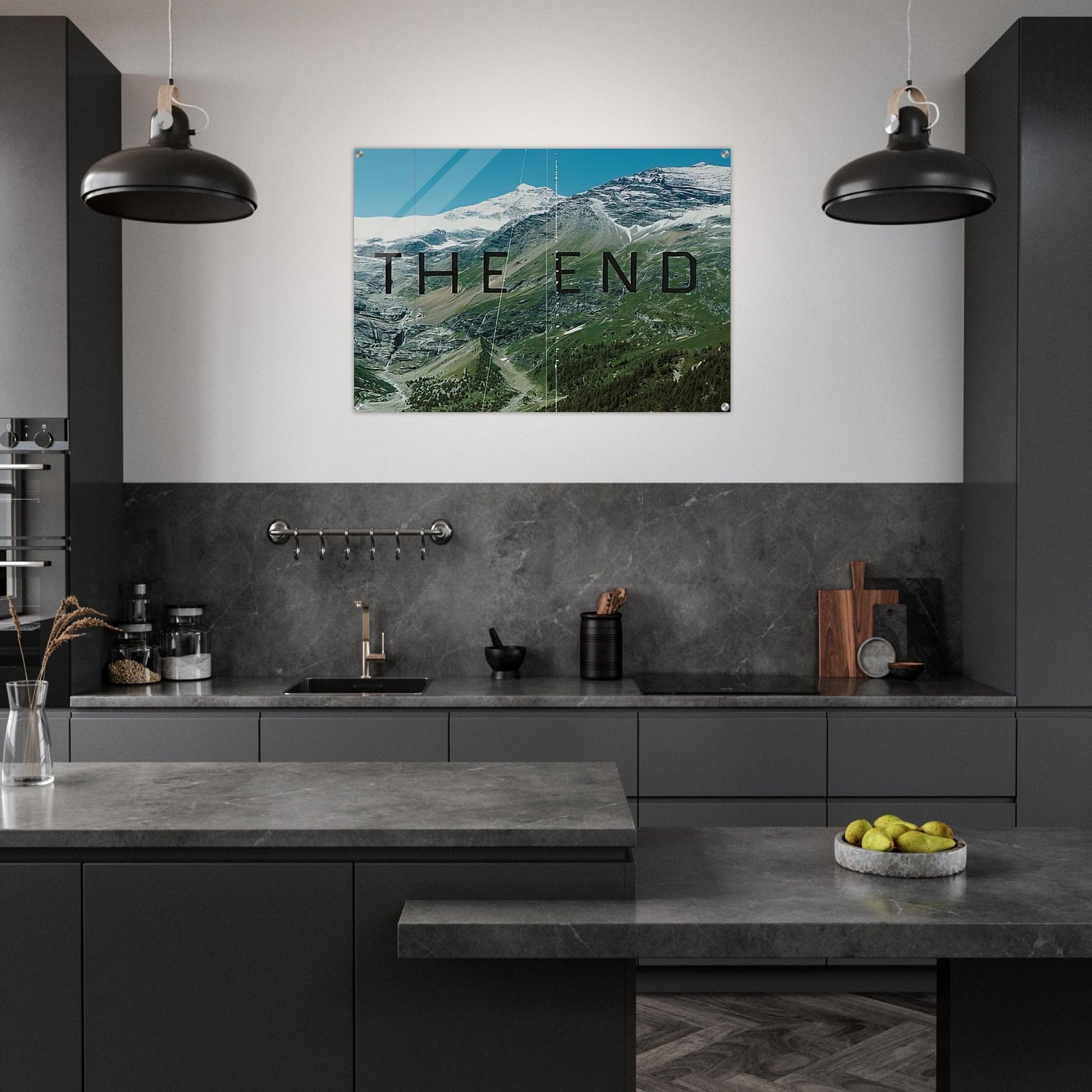 THE END 87 2010 - Edward Ruscha Acrylic Print - 70x100 cm / 28x40″ inches | Edward Ruscha Wall Art | Edward Ruscha Prints