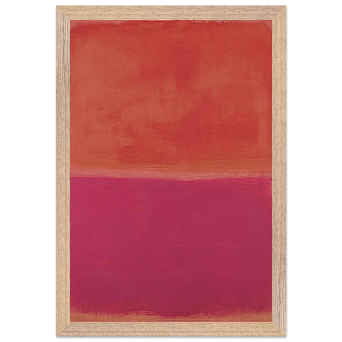 Mark Rothko - No. 3 - 1967 Wall Art - 21x29.7 cm / 8x12" - Premium Wooden Framed Poster With Fine Art Paper - Black frame