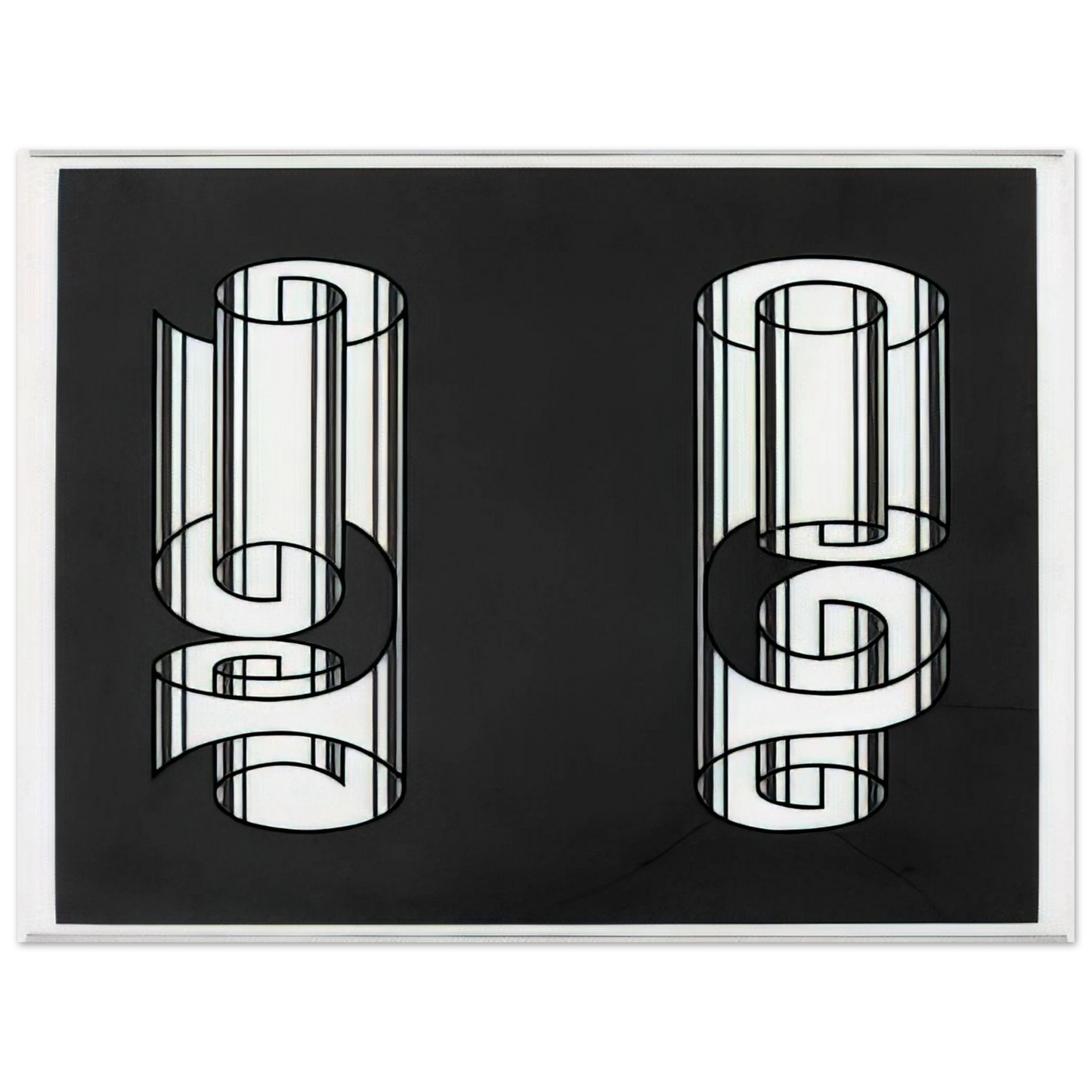 Josef Albers - ROLLED WRONGLY 1931  75x100 cm / 30x40inches Fine Art Poster