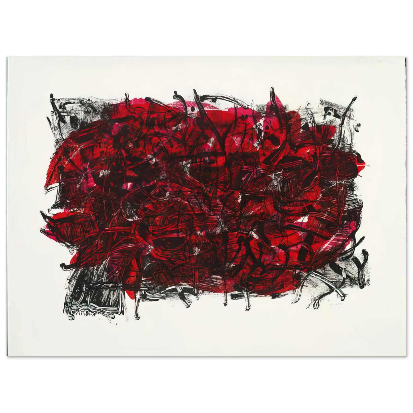 Jean-Paul Riopelle - Leaves III 1967  75x100 cm / 30x40inches Fine Art Poster