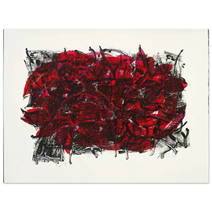 Jean-Paul Riopelle - Leaves III 1967  75x100 cm / 30x40inches Fine Art Poster