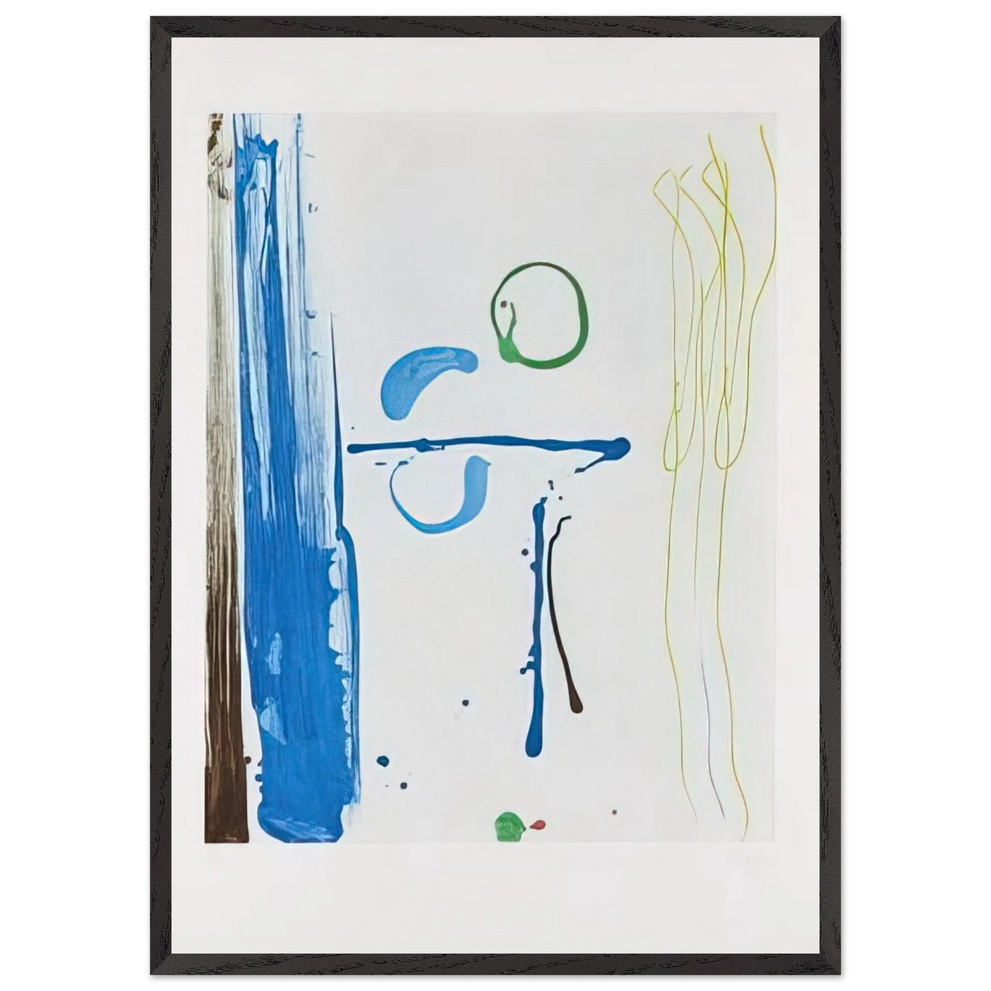 Helen Frankenthaler - Sunshine After Rain - 1987 Wall art - 28x43  cm / XL (11x17 inches) - Fine Art Poster-canvas - -