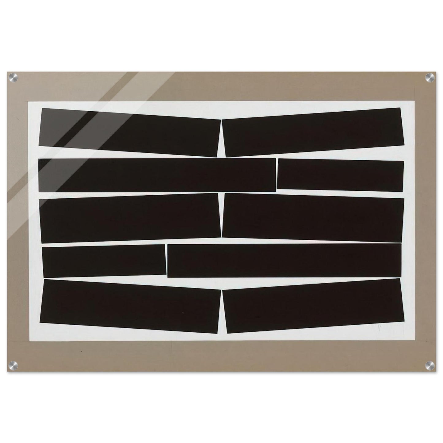 Metaesquema Dois brancos - 1958 - Helio Oiticica Acrylic Print - 70x100 cm / 28x40″ inches