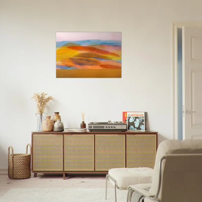 Golden Harvest - 1981 - Ronnie Landfield Brushed Aluminum Print - 70x100 cm / 28x40 inches | Ronnie Landfield Aluminum Print | Ronnie Landfield Prints