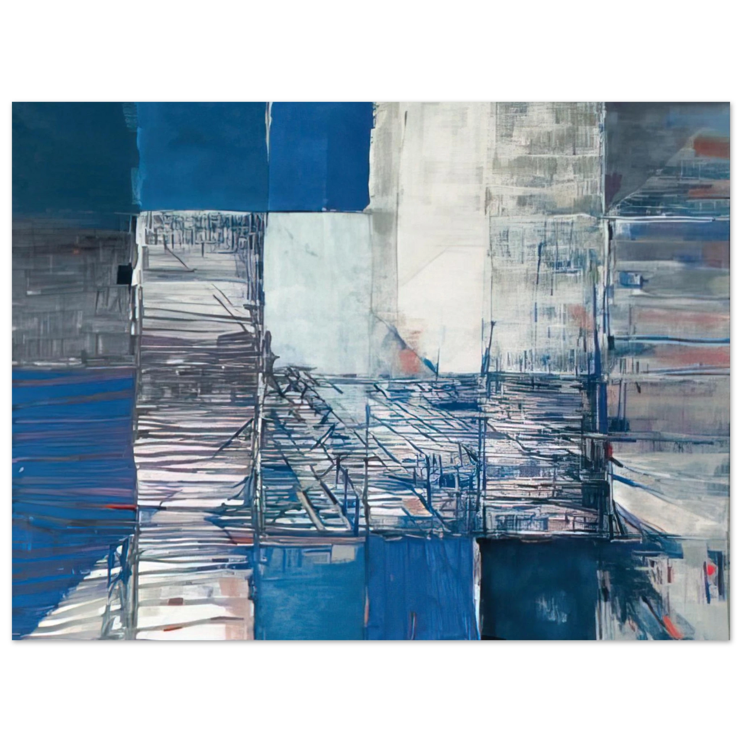 Maria Helena Vieira da Silva - Dislocation du labyrinthe - Tachisme  75x100 cm / 30x40inches Fine Art Poster