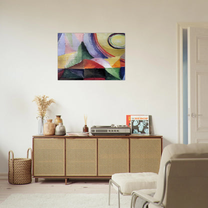 ELECTRIC PRISMS - Sonia Delaunay Brushed Aluminum Print - 70x100 cm / 28x40 inches | Sonia Delaunay Aluminum Print | Sonia Delaunay Prints
