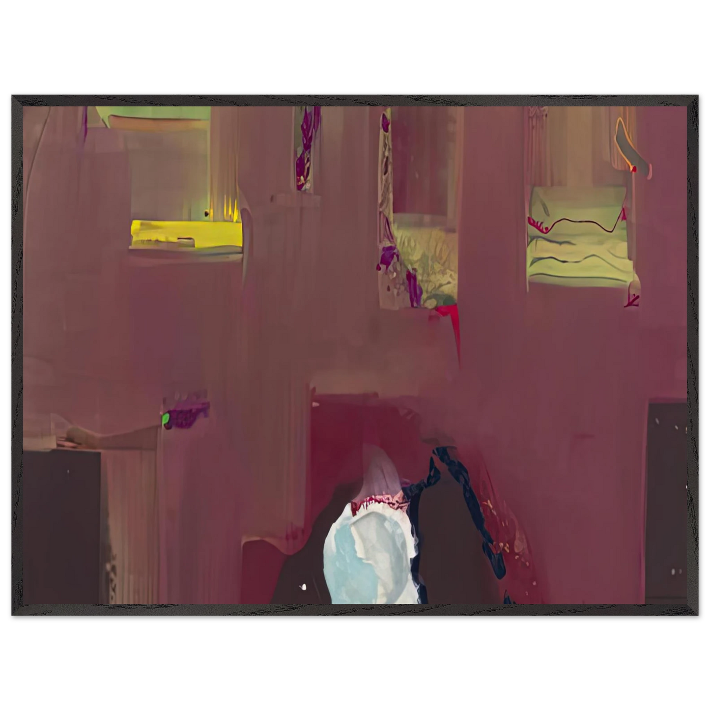 Helen Frankenthaler - Yin Yang, 1990- Wall Art - 60x80 cm / 24x32 inches - Fine Art Poster-canvas - -