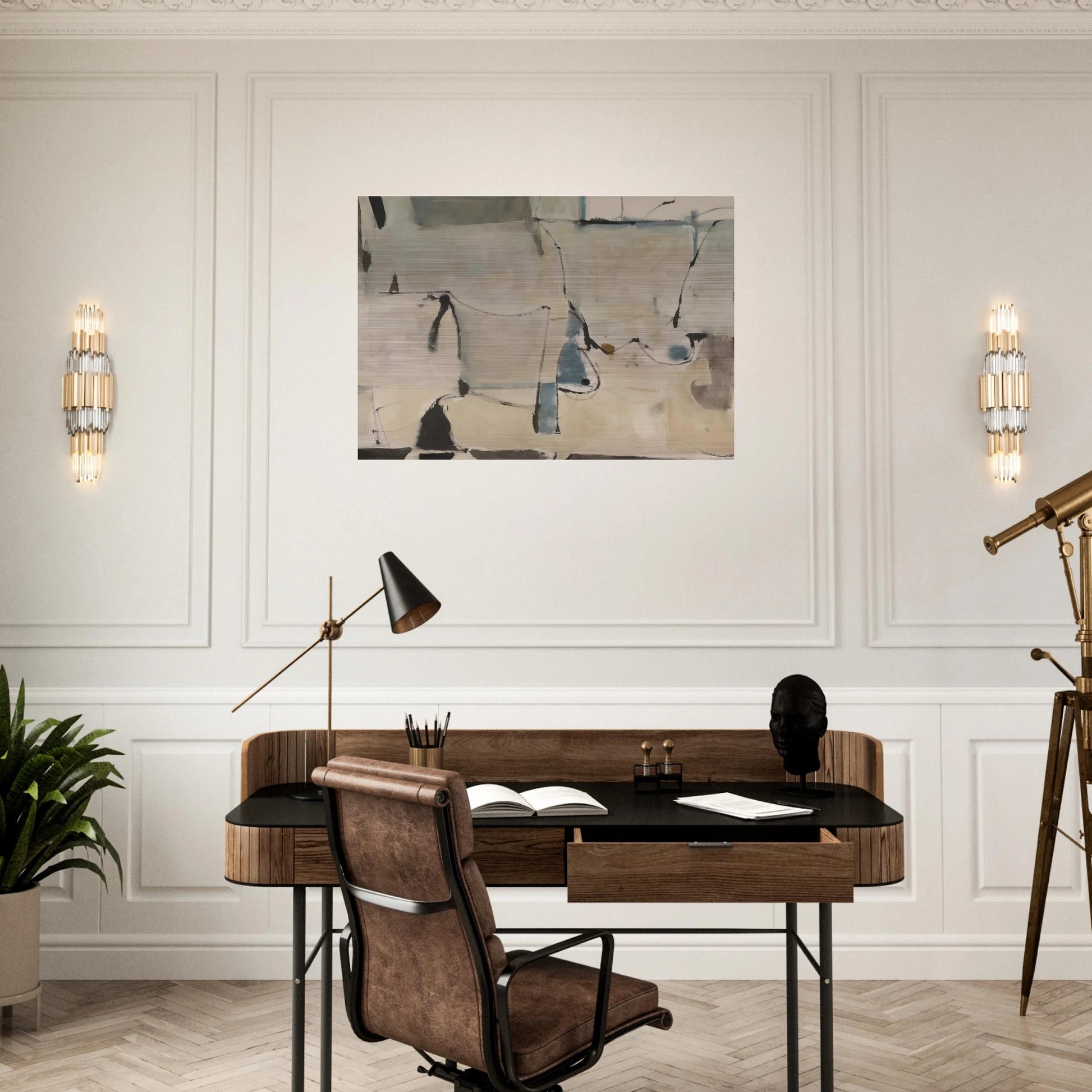 Miller 22 - Richard Diebenkorn Brushed Aluminum Print - 70x100 cm / 28x40 inches | Richard Diebenkorn Aluminum Print | Richard Diebenkorn Prints