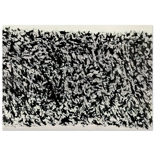 COMPOSITION - Henri Michaux Brushed Aluminum Print - 70x100 cm / 28x40 inches | Henri Michaux Aluminum Print | Henri Michaux Prints