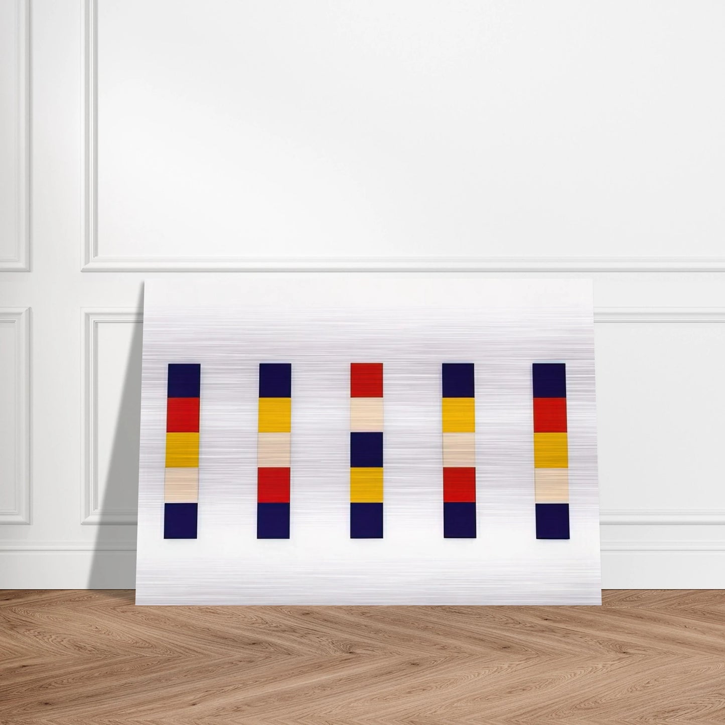 Red Yellow Blue White - Ellsworth Kelly Brushed Aluminum Print - 70x100 cm / 28x40 inches | Ellsworth Kelly Aluminum Print | Ellsworth Kelly Prints