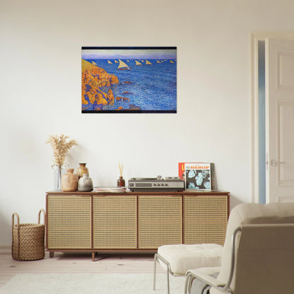 THE REGATA 1892 - Theo van Rysselberghe Brushed Aluminum Print - 70x100 cm / 28x40 inches | Theo van Rysselberghe Aluminum Print | Theo van Rysselberghe Prints
