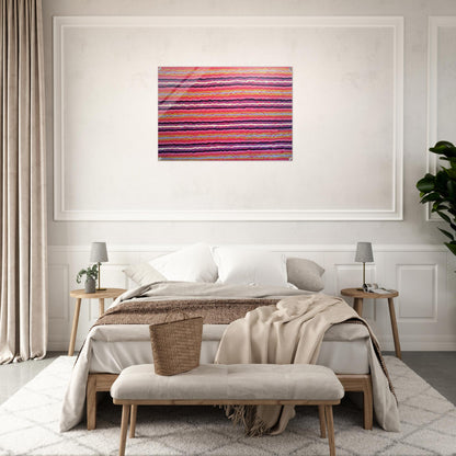 Spear Dreaming, South of Naperby - 1995 - Clifford Possum Tjapaltjarri Acrylic Print - 70x100 cm / 28x40″ inches