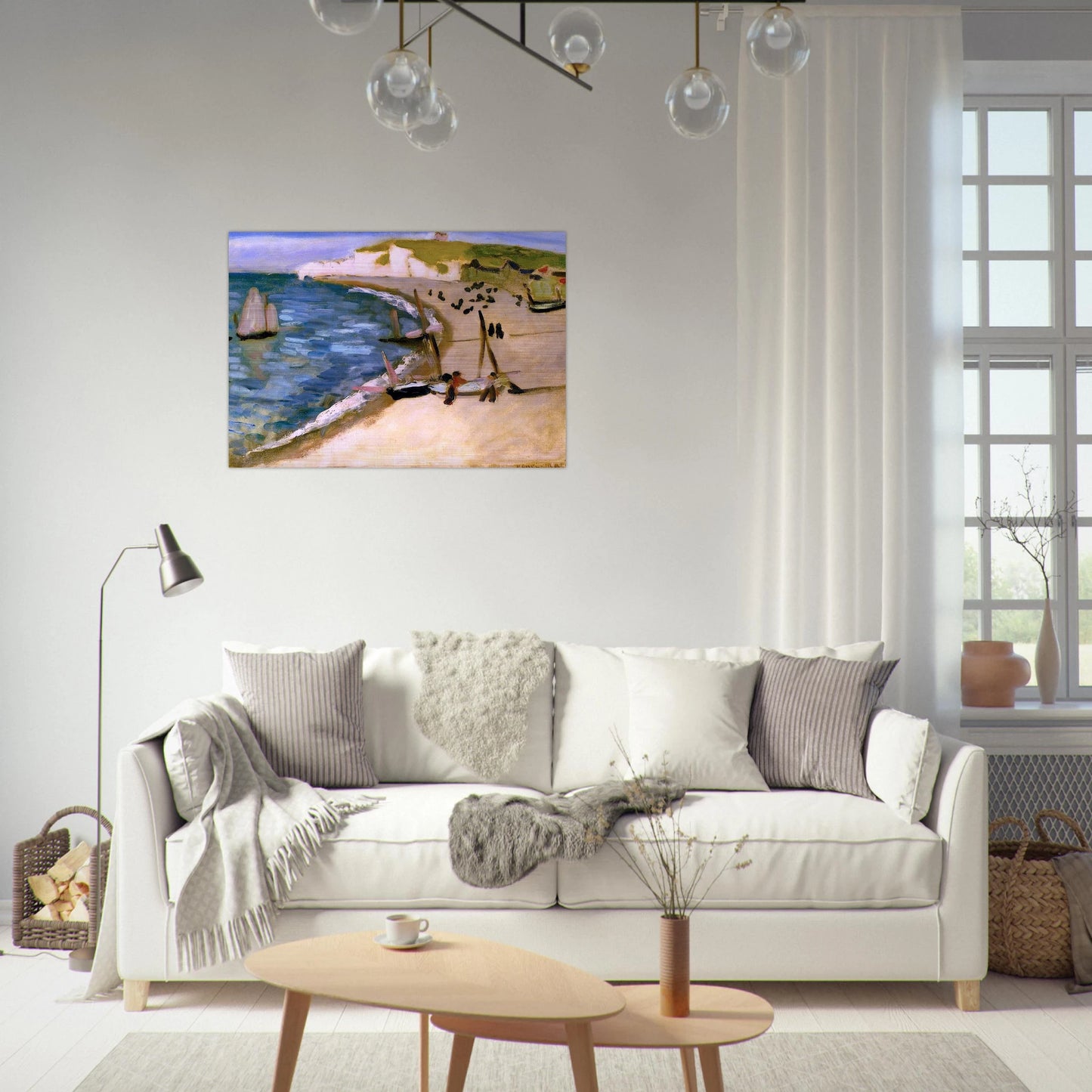 AHT AMONT CLIFFS AT ETRETAT 1921 - Henri Matisse Brushed Aluminum Print - 70x100 cm / 28x40 inches | Henri Matisse Aluminum Print | Henri Matisse Prints
