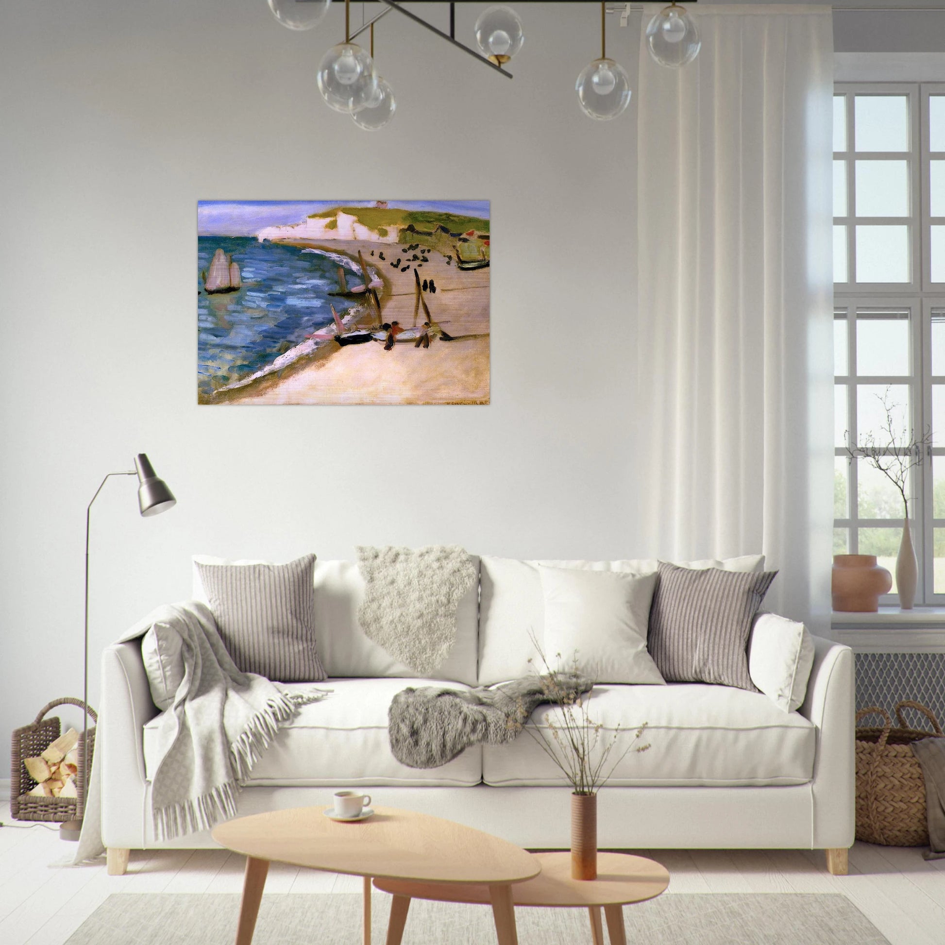 AHT AMONT CLIFFS AT ETRETAT 1921 - Henri Matisse Brushed Aluminum Print - 70x100 cm / 28x40 inches | Henri Matisse Aluminum Print | Henri Matisse Prints