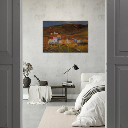 PORTDOGUE AND MOUNT PANI FROM AYUNTAMIENTO - Salvador Dali Brushed Aluminum Print - 70x100 cm / 28x40 inches | Salvador Dali Aluminum Print | Salvador Dali Prints