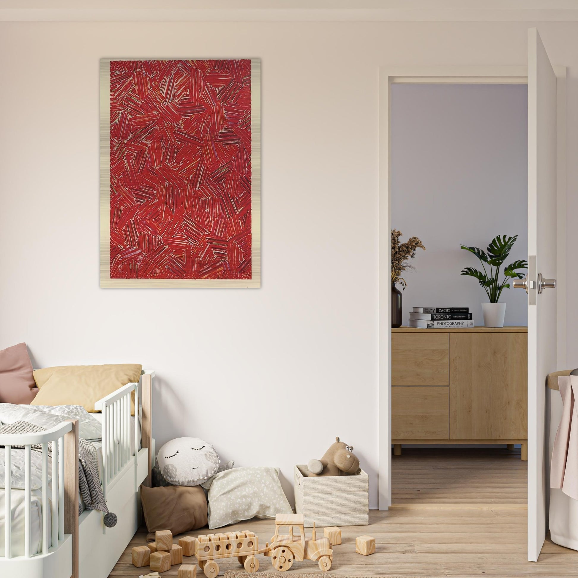 CICADA ULAE 219 - Jasper Johns Brushed Aluminum Print - 70x100 cm / 28x40 inches | Jasper Johns Aluminum Print | Jasper Johns Prints